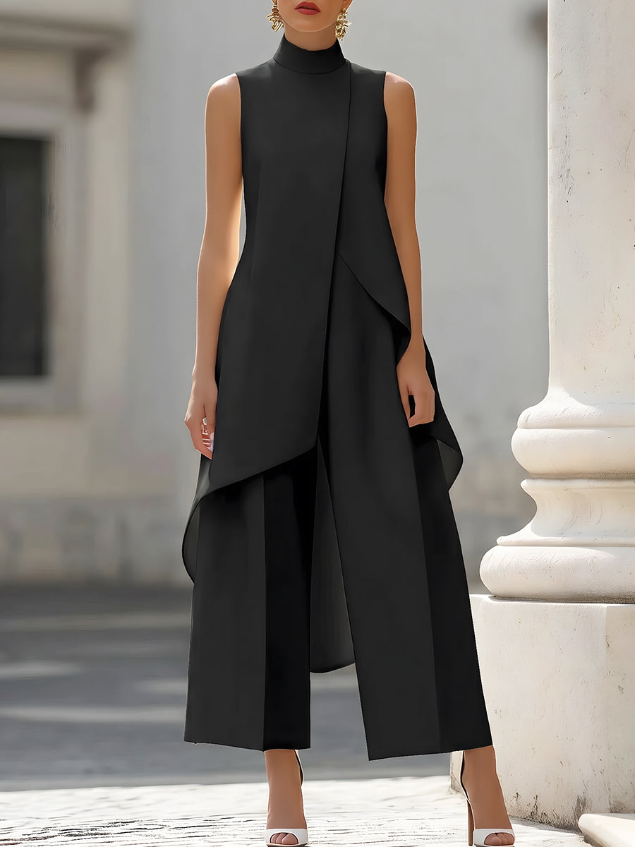 Everly™ – Elegante conjunto de dos piezas con pantalón ancho