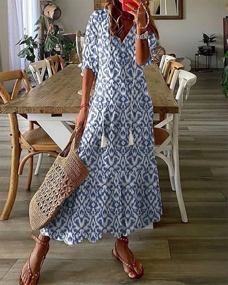 Adriana | Vestido Maxi Bohemio Fluido