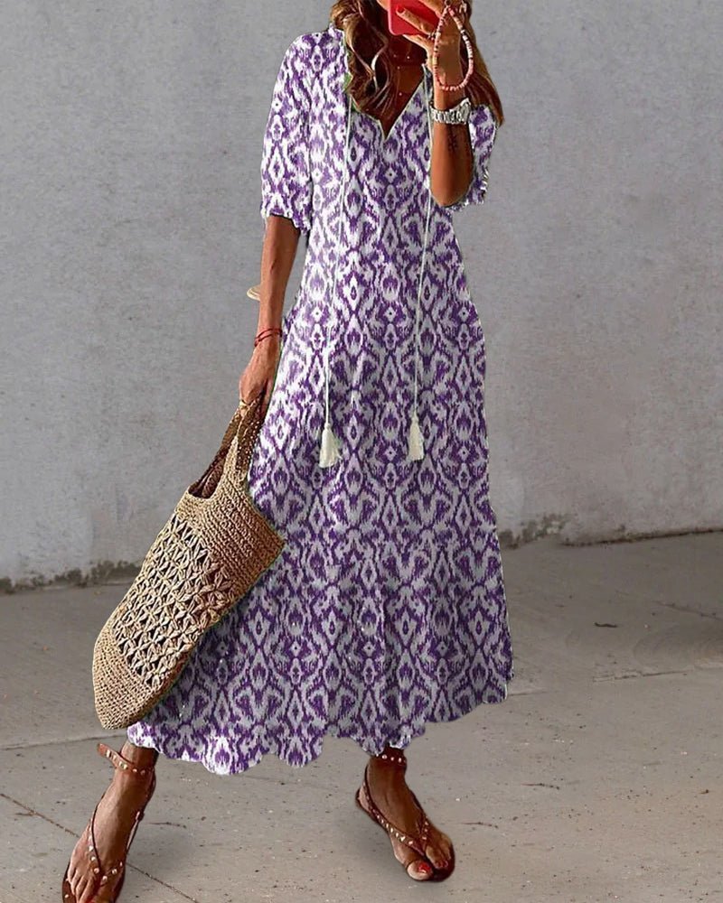 Adriana | Vestido Maxi Bohemio Fluido