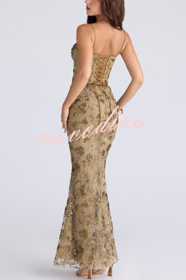 Vestido largo elegante y ajustado con cuello halter, sin mangas, espalda descubierta y lazada
