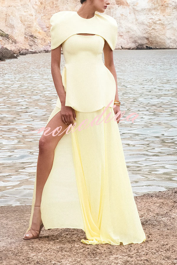 Conjunto de dos piezas Celeste con capa superpuesta