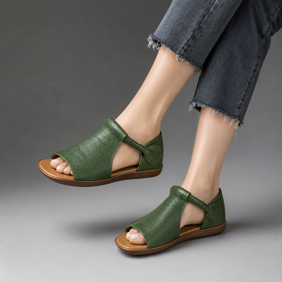 Sandalias de piel Rhea