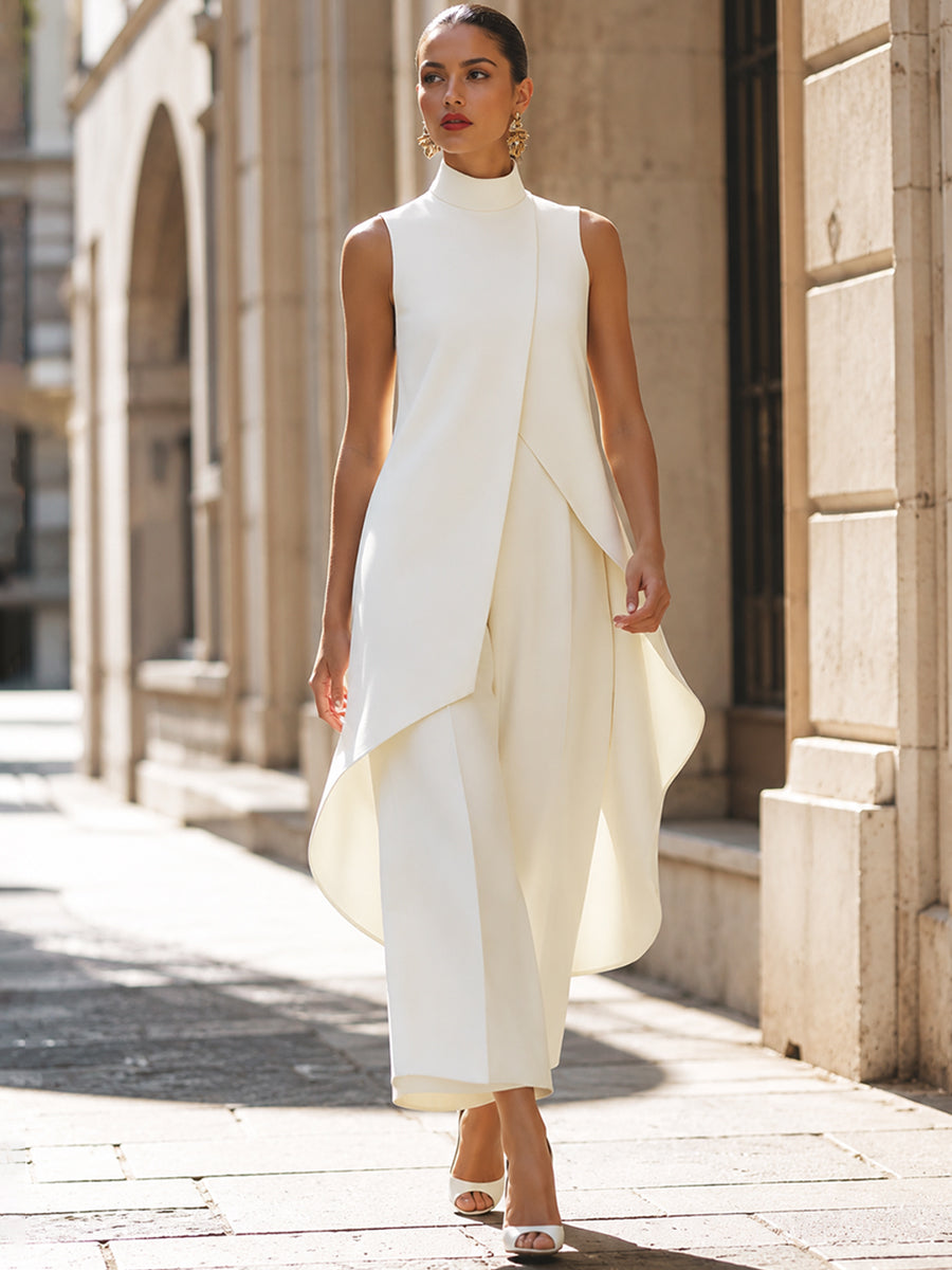 Everly™ – Elegante conjunto de dos piezas con pantalón ancho