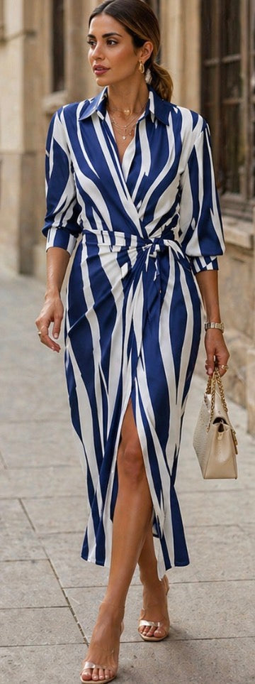 Laurel | Vestido Cruzado con Nudo Frontal