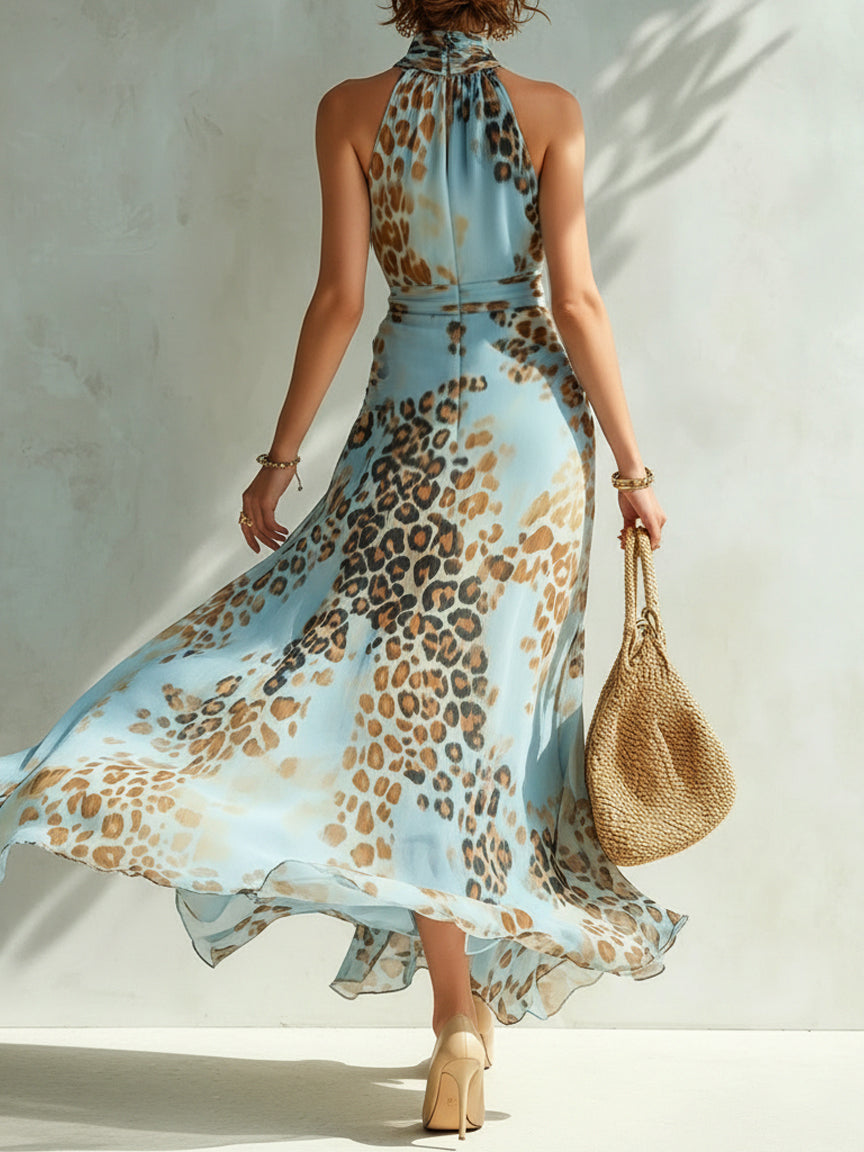 Desiree | Vestido Glamuroso con Estampado de Animal