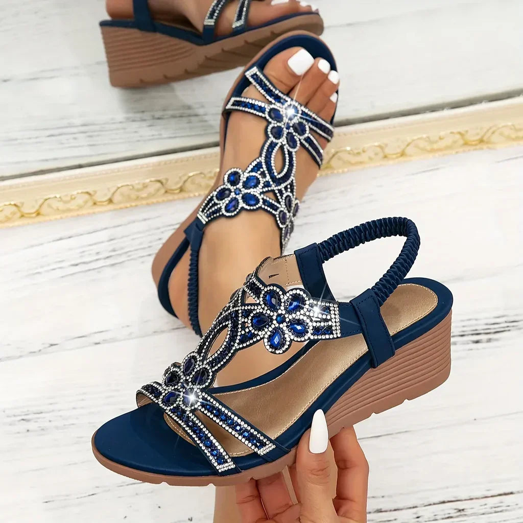 Sandalias ortopédicas de cuña para mujer