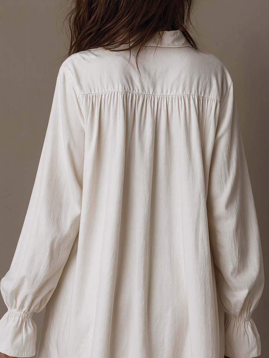 Anastasia™ | Vestido corto camisero de encaje