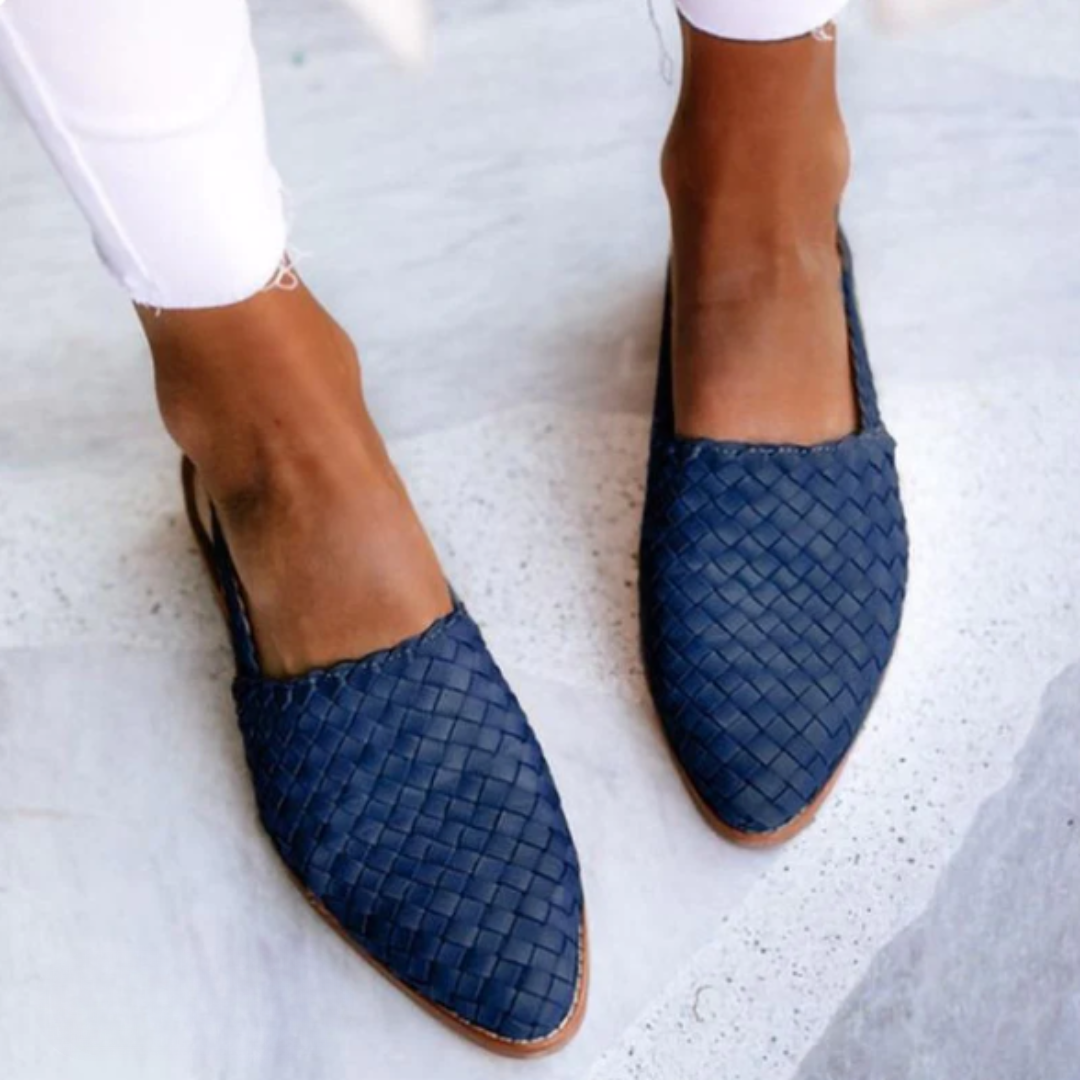 Aurora | Mocasín slingback trenzado
