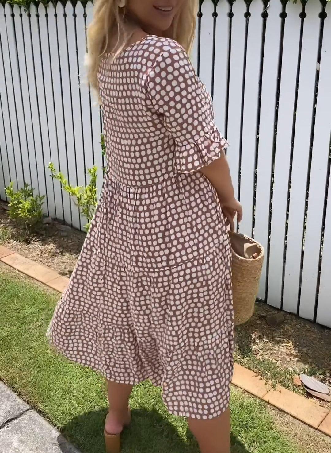 Bridget | Vestido de Verano Escalonado y Fresco