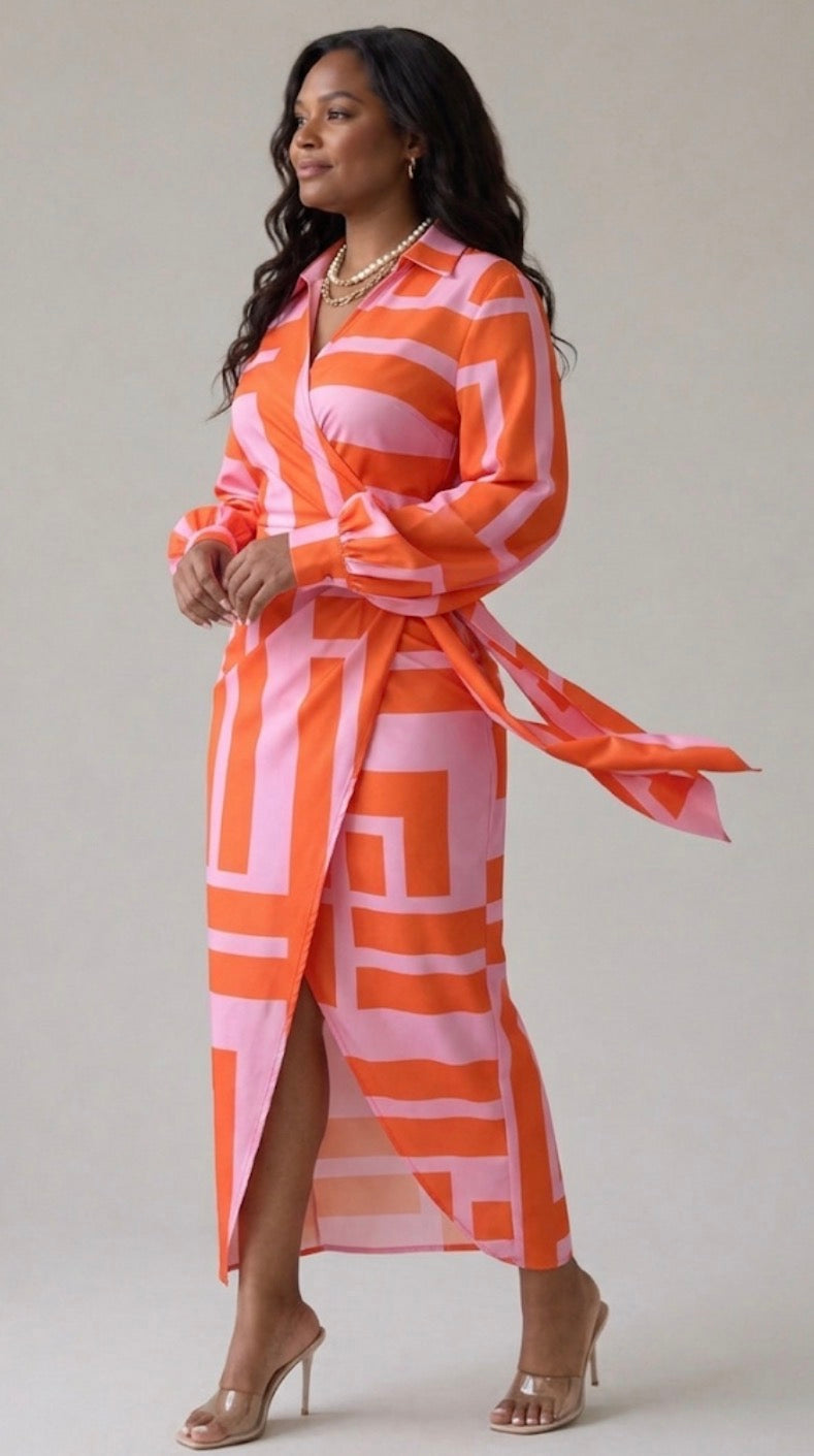 Laurel | Vestido Cruzado con Nudo Frontal