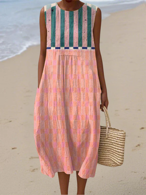 Rose | Vestido Midi de Rayas Pastel