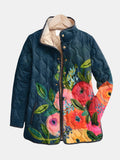Amaya | Chaqueta Acolchada con Estampado Floral Vintage