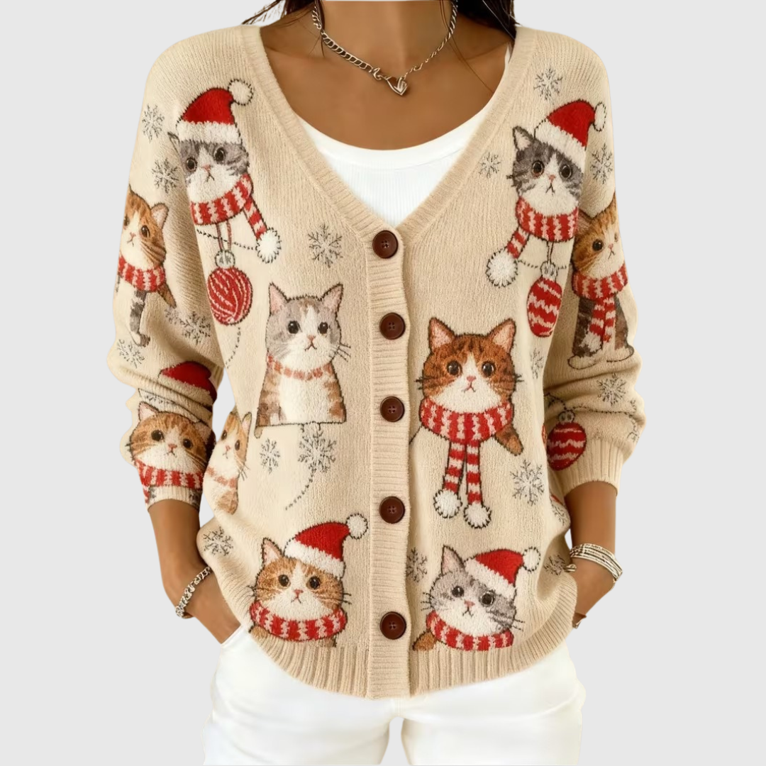 Caterina, chaqueta de punto con botones