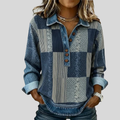 Meridell™ | Sudadera de Estampado en Bloques de Color