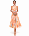 Aurora | Vestido Maxi con Cuello Halter