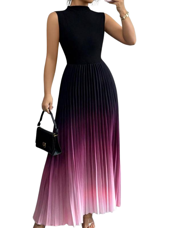 Camille™: elegante vestido de noche sin mangas degradado
