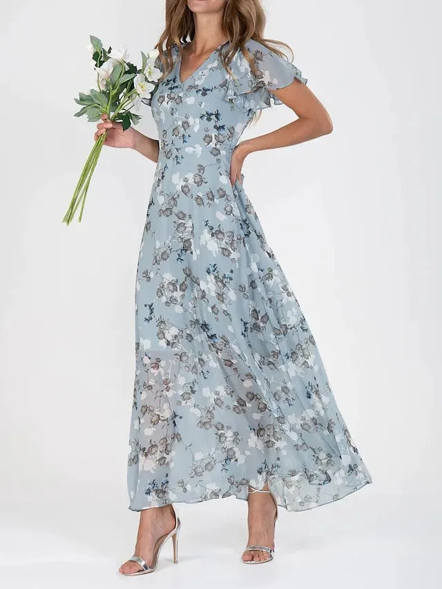 Susanna | Vestido Maxi Floral Fluido