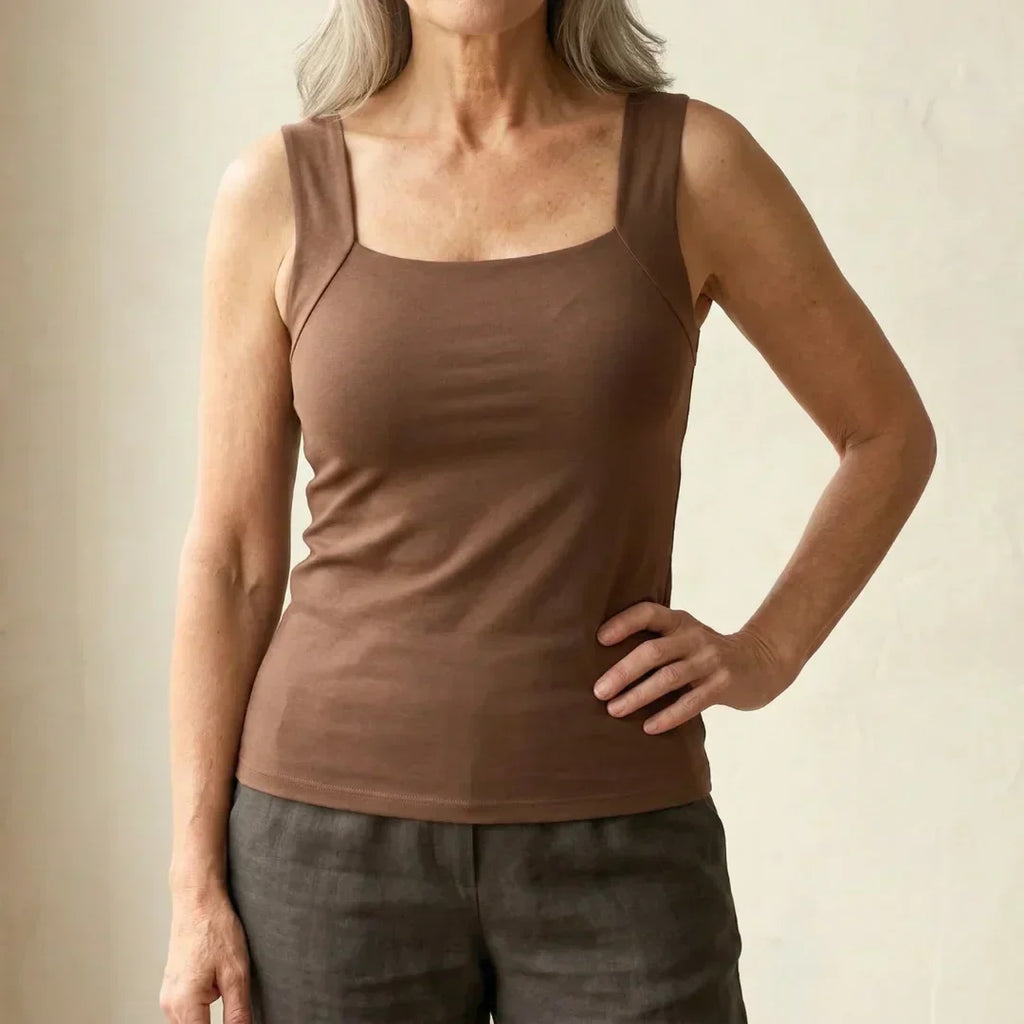 Roxanne | Camiseta de tirantes con sujetador incorporado