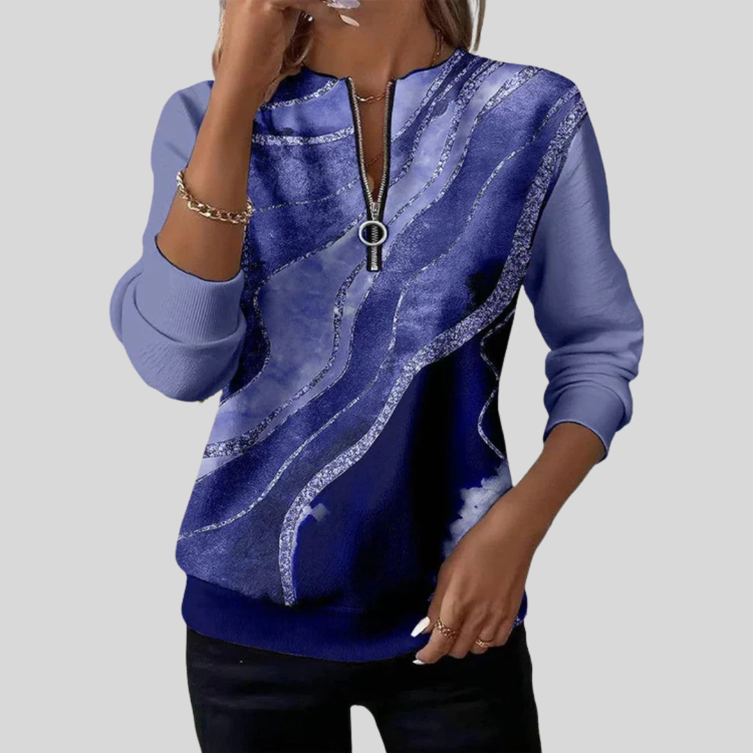 Hendrikje | Top Elegante con Cremallera