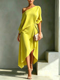 Wren | Vestido midi con escote cuadrado