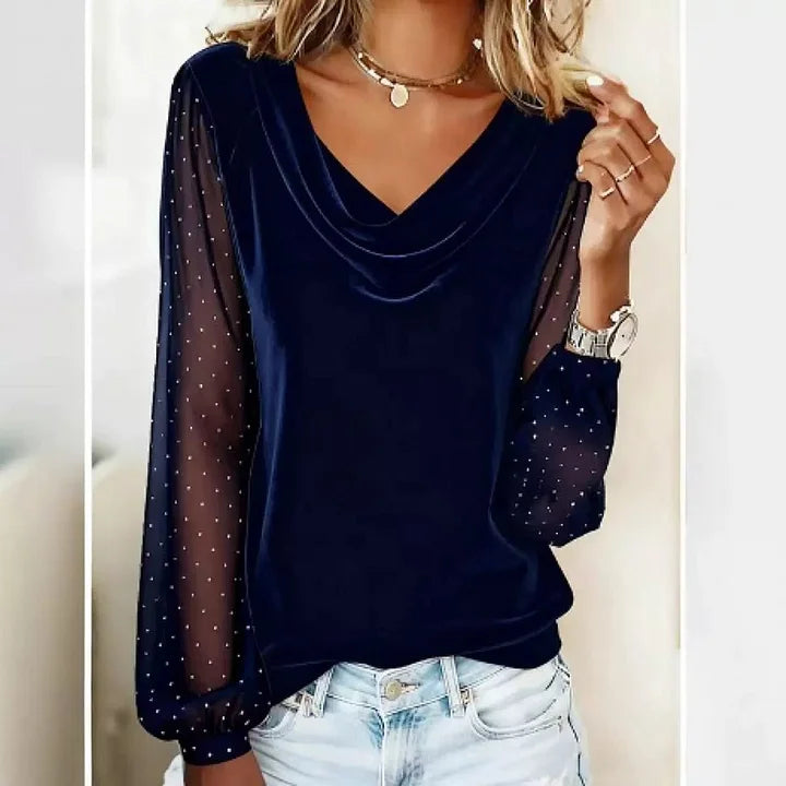 Mara - Blusa Elegante Drapeada
