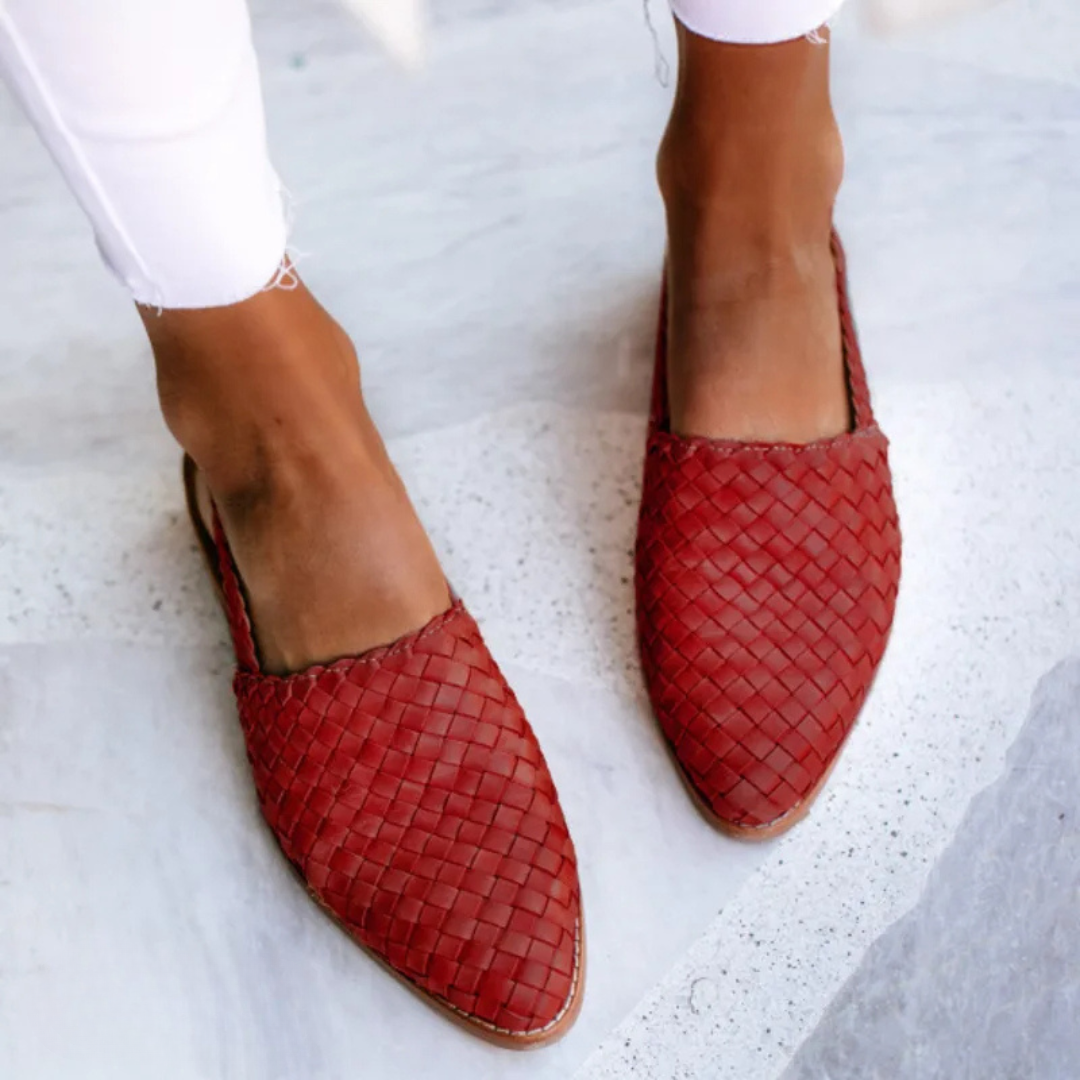 Aurora | Mocasín slingback trenzado