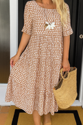 Riley | Vestido midi de manga corta