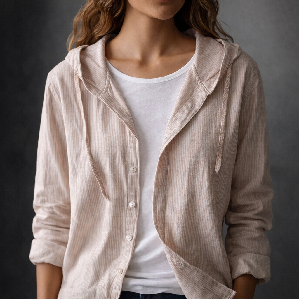 Zoey, sudadera con capucha de lino