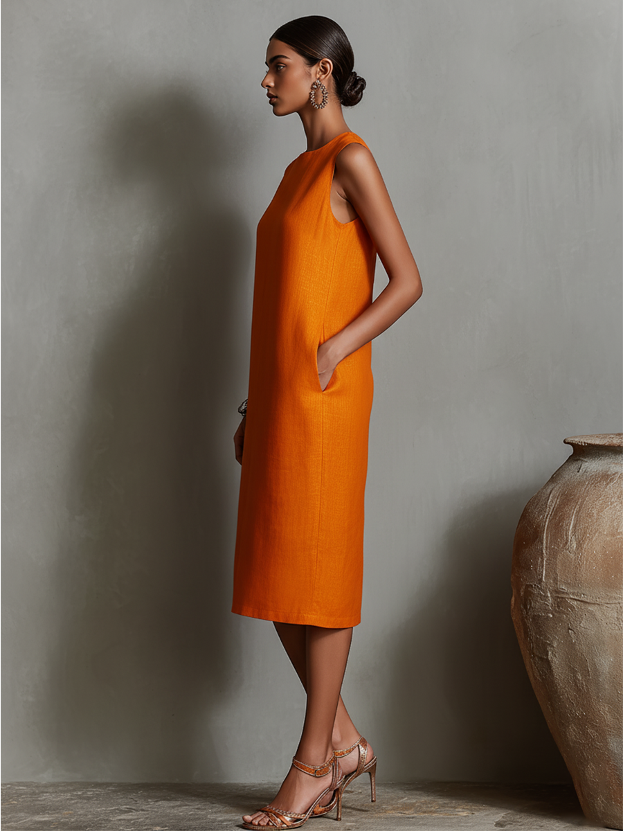 Vestido midi Maureen™ con bolsillos