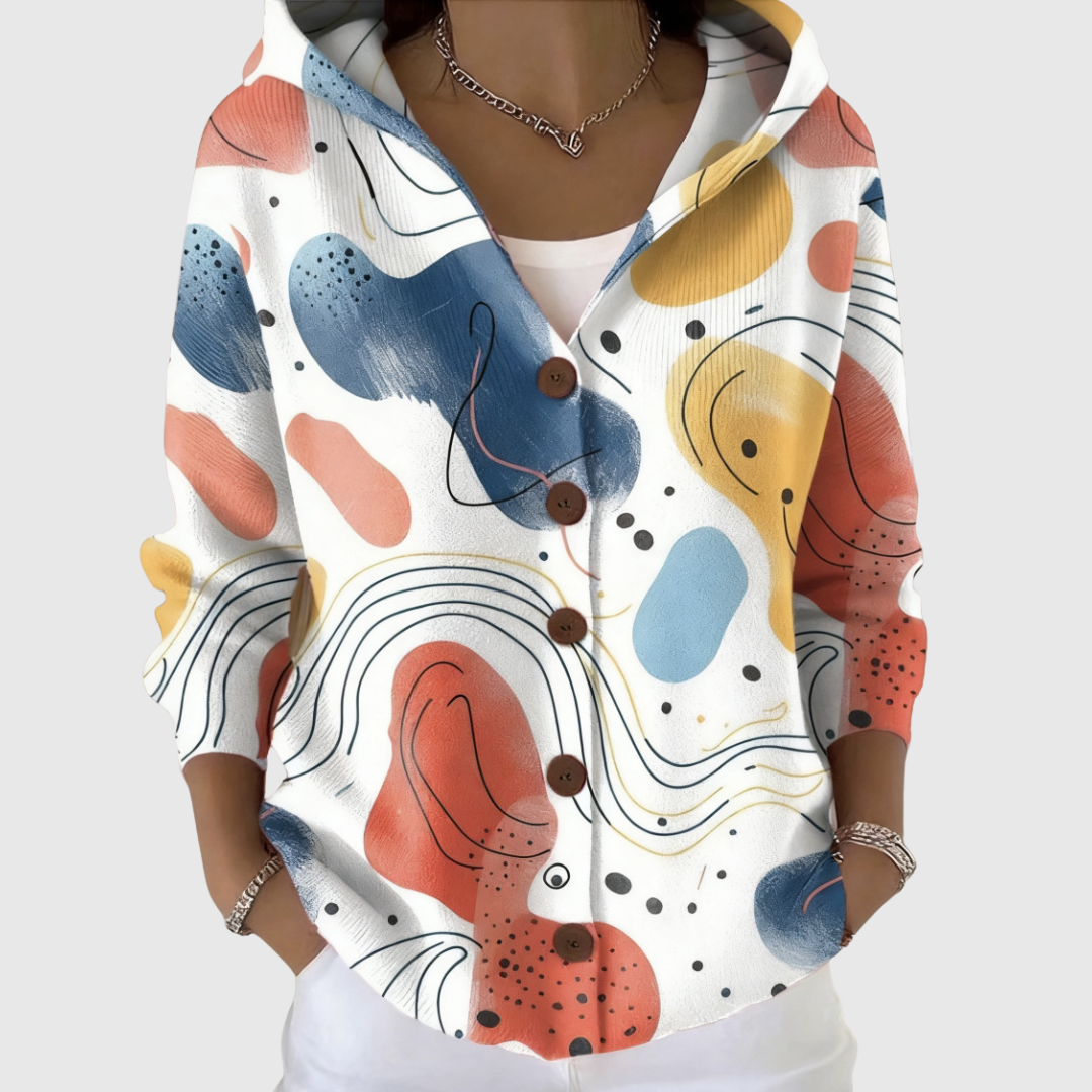 Stella, chaqueta de punto con capucha