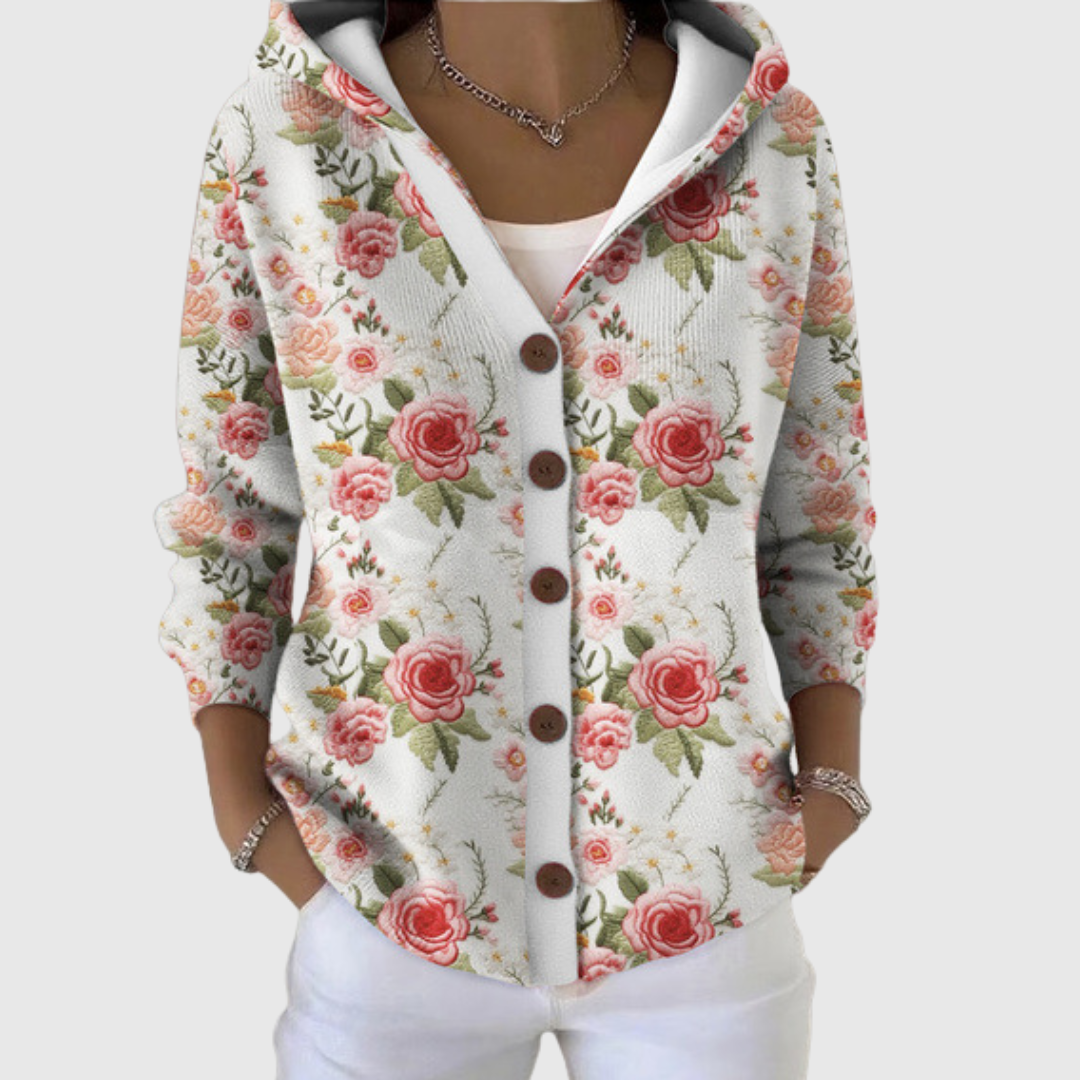Cesarina, chaqueta de punto con capucha