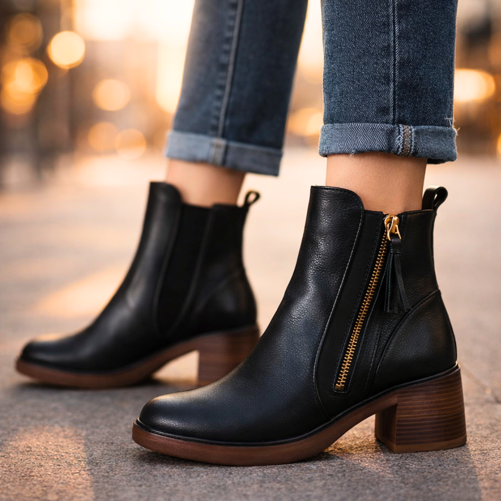 Botines de piel Nola