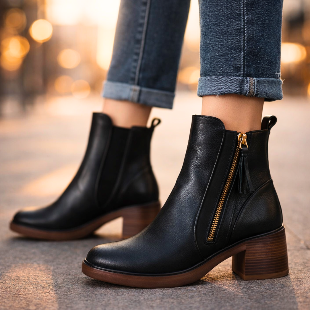 Botines de piel Nola