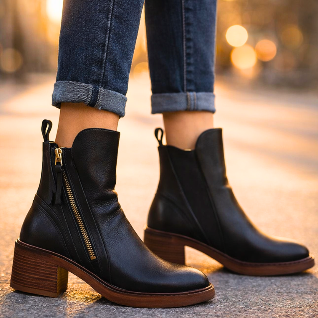 Botines de piel Nola
