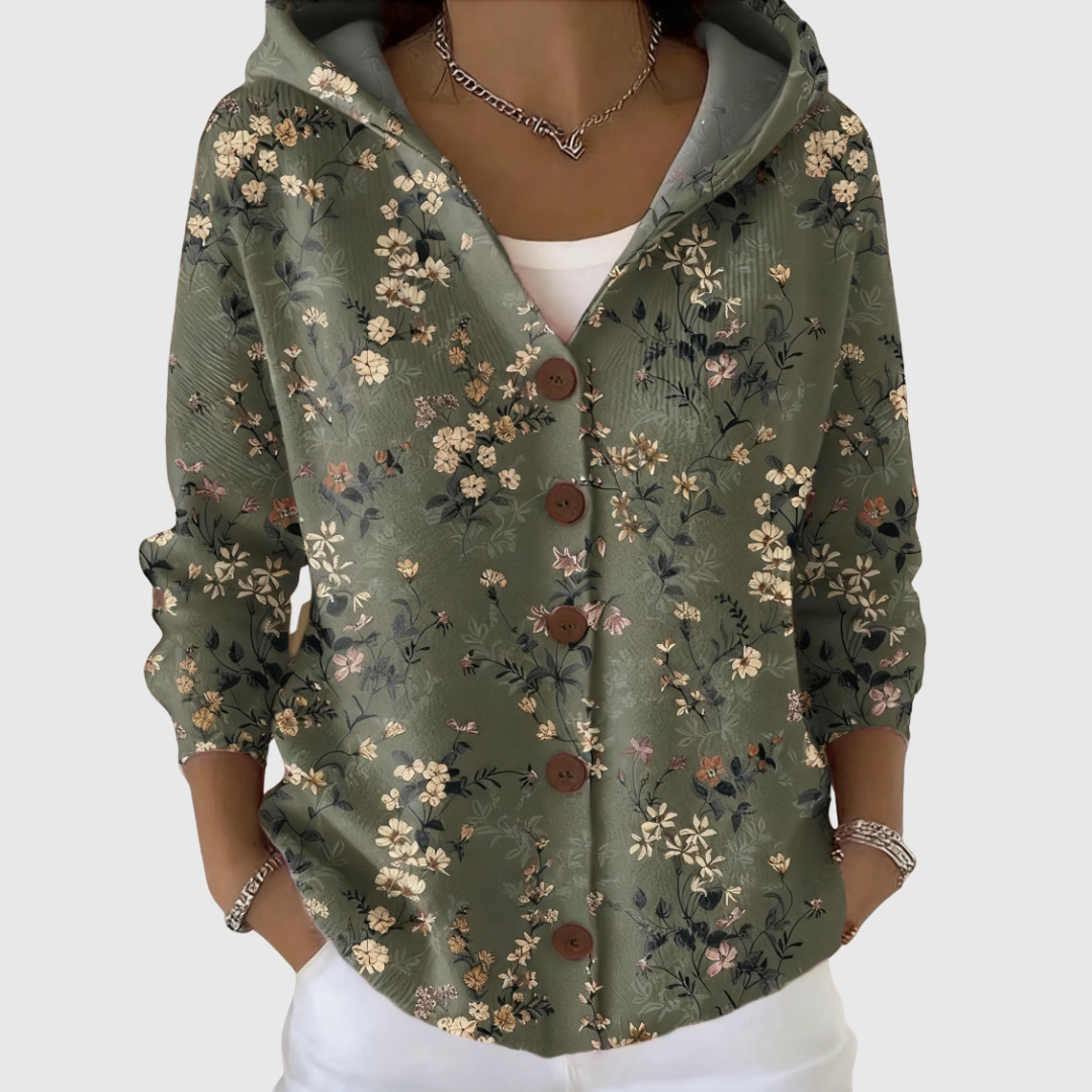Gloria, chaqueta de punto con capucha