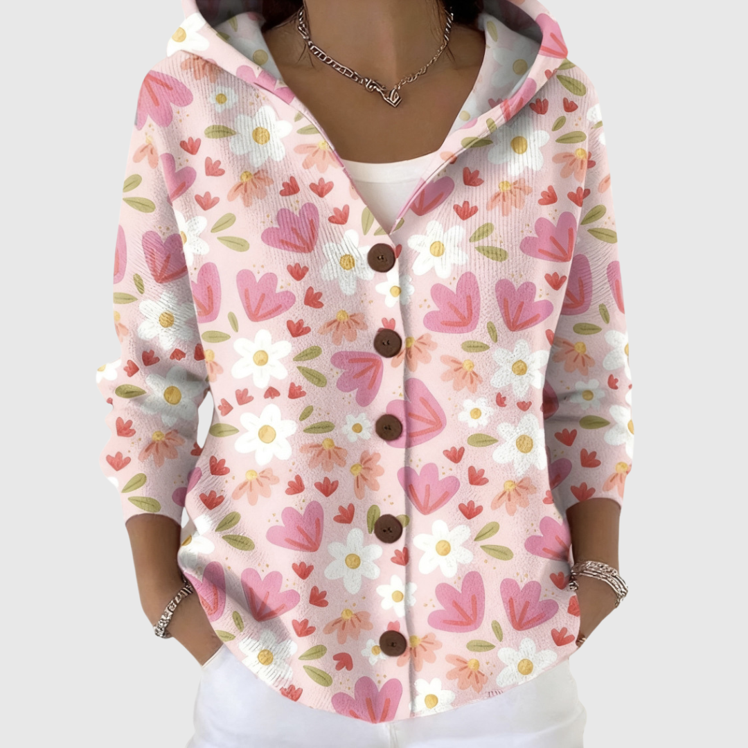 Elsa, chaqueta de punto con capucha