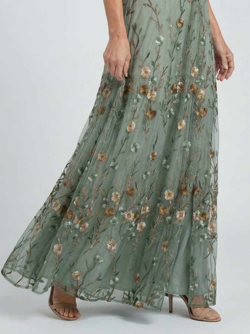 Rosalind | Vestido Maxi Floral Fluido
