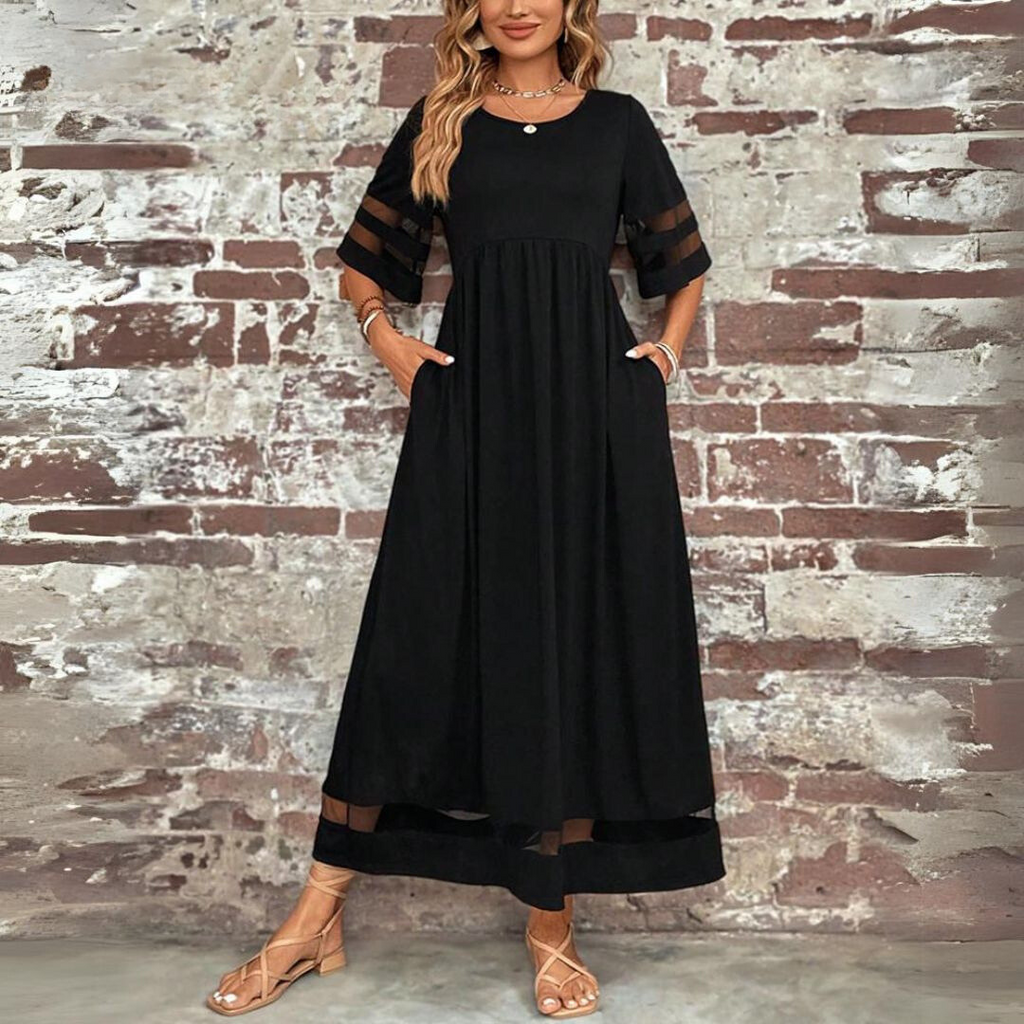 Aubrey™ | Vestido Midi Favorecedor y Alisador de Abdomen