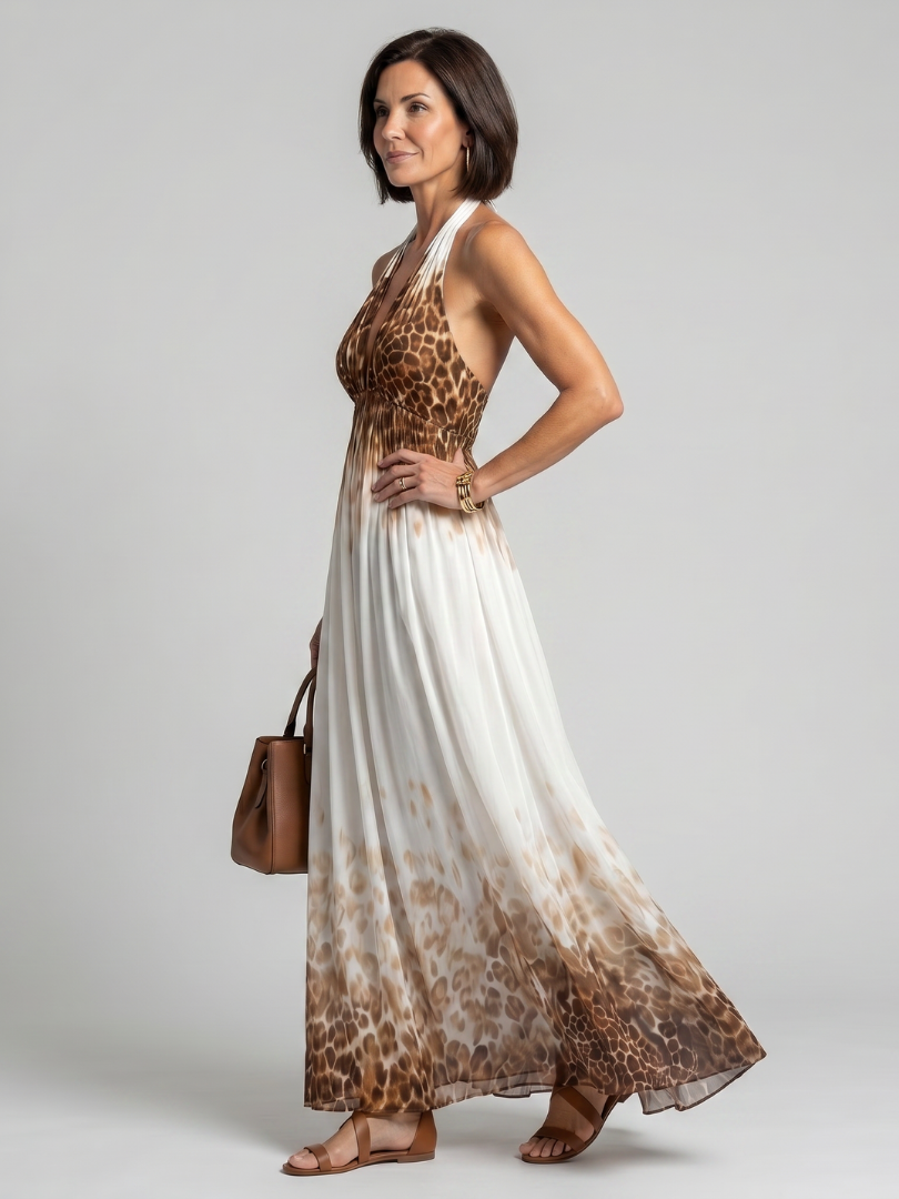 Bellamy | Vestido Maxi Halter Fluido