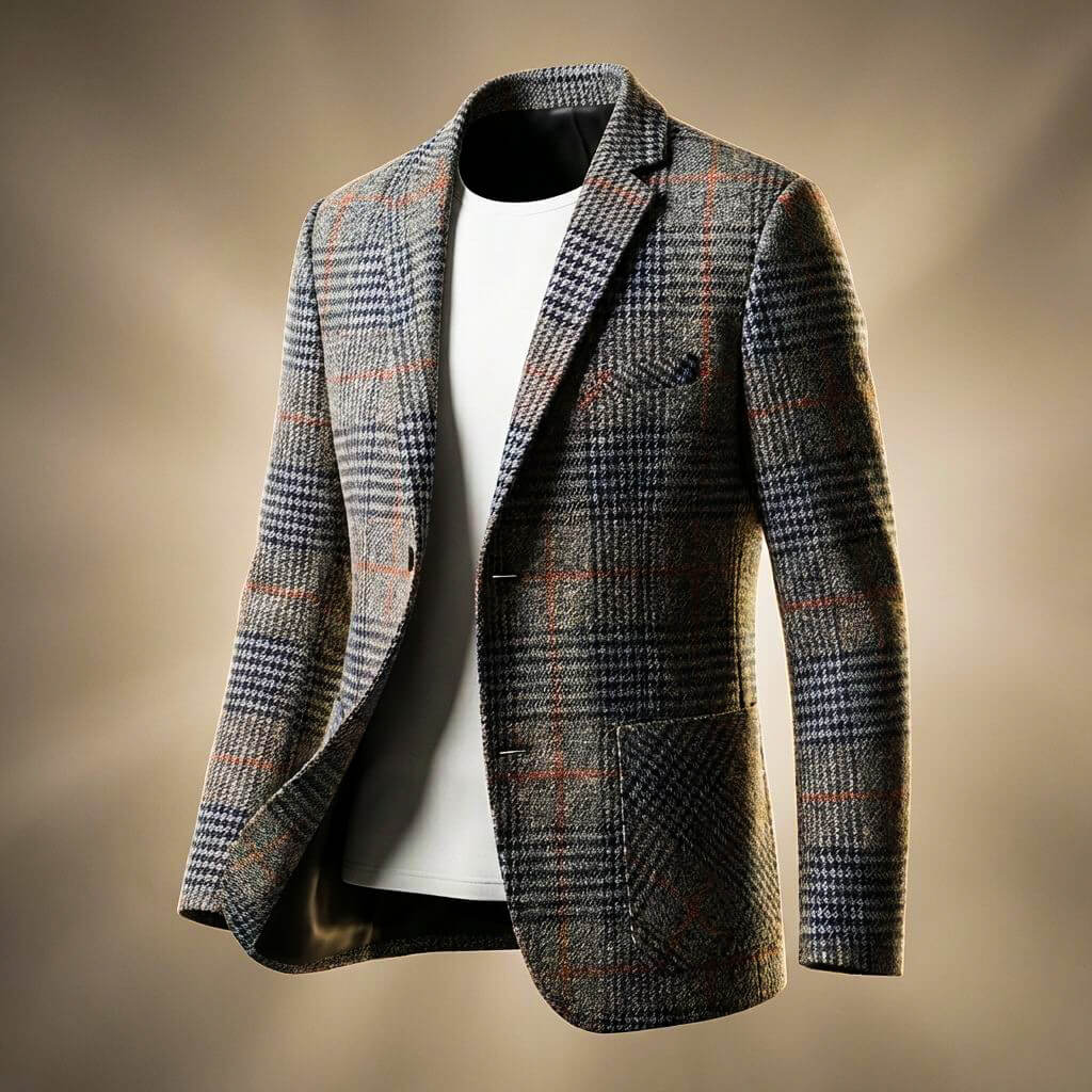 Blazer de lana pata de gallo Charles