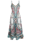 Skye – Vestido sin Mangas con Estampado Floral Boho