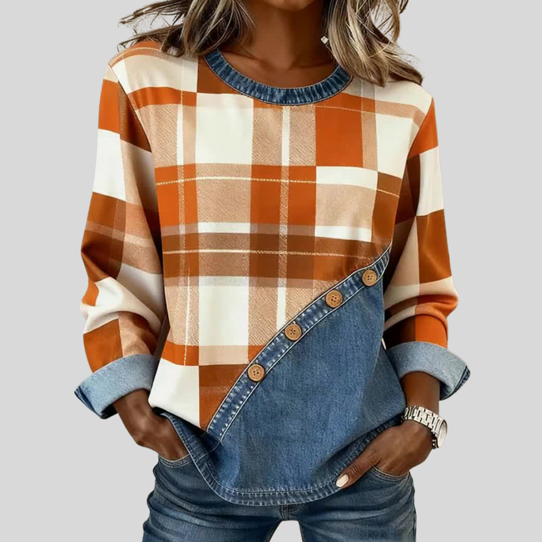 Faylen™ | Top Patchwork Tipo Jersey