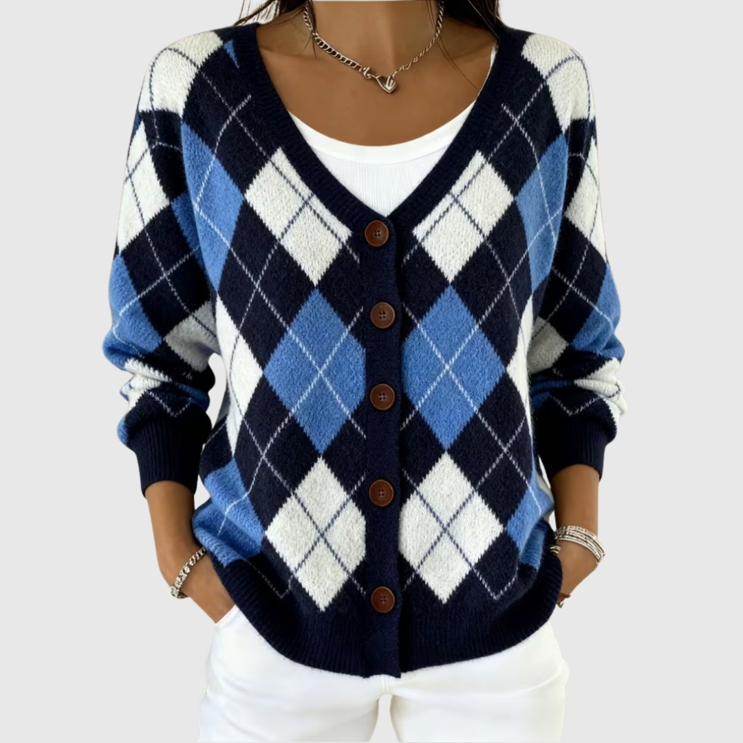 Solidea, chaqueta de punto con botones