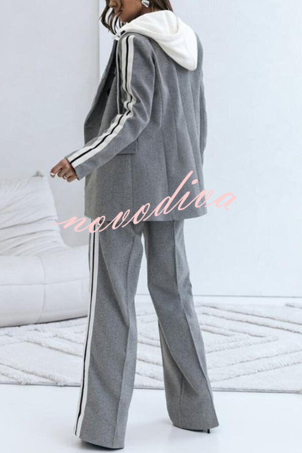 Pantalón holgado Easy Street deportivo de patchwork con cintura elástica y bolsillos