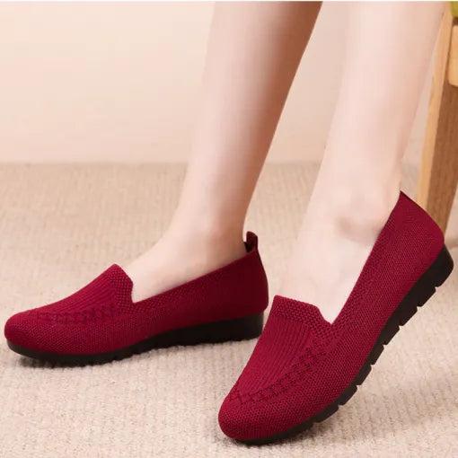Mocasines acolchados de mujer con suela estabilizadora