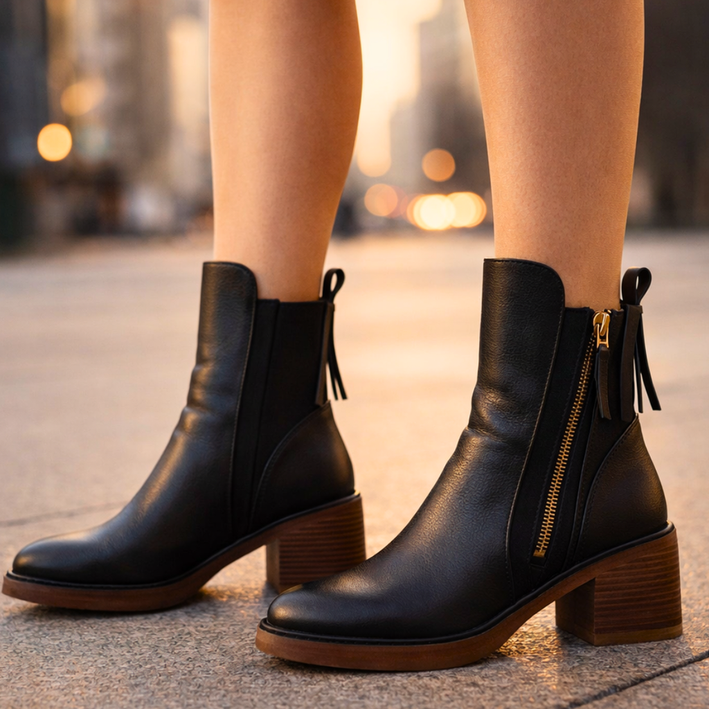 Botines de piel Nola