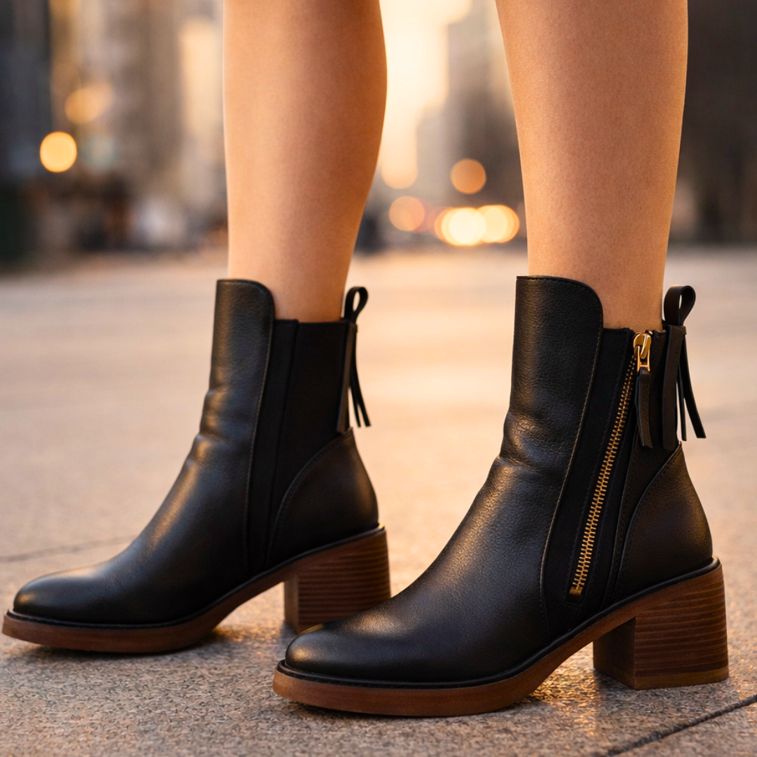 Botines de piel Nola