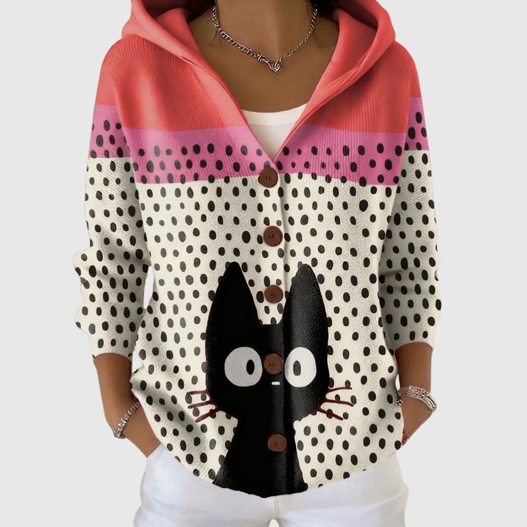 Loreta, chaqueta de punto con capucha