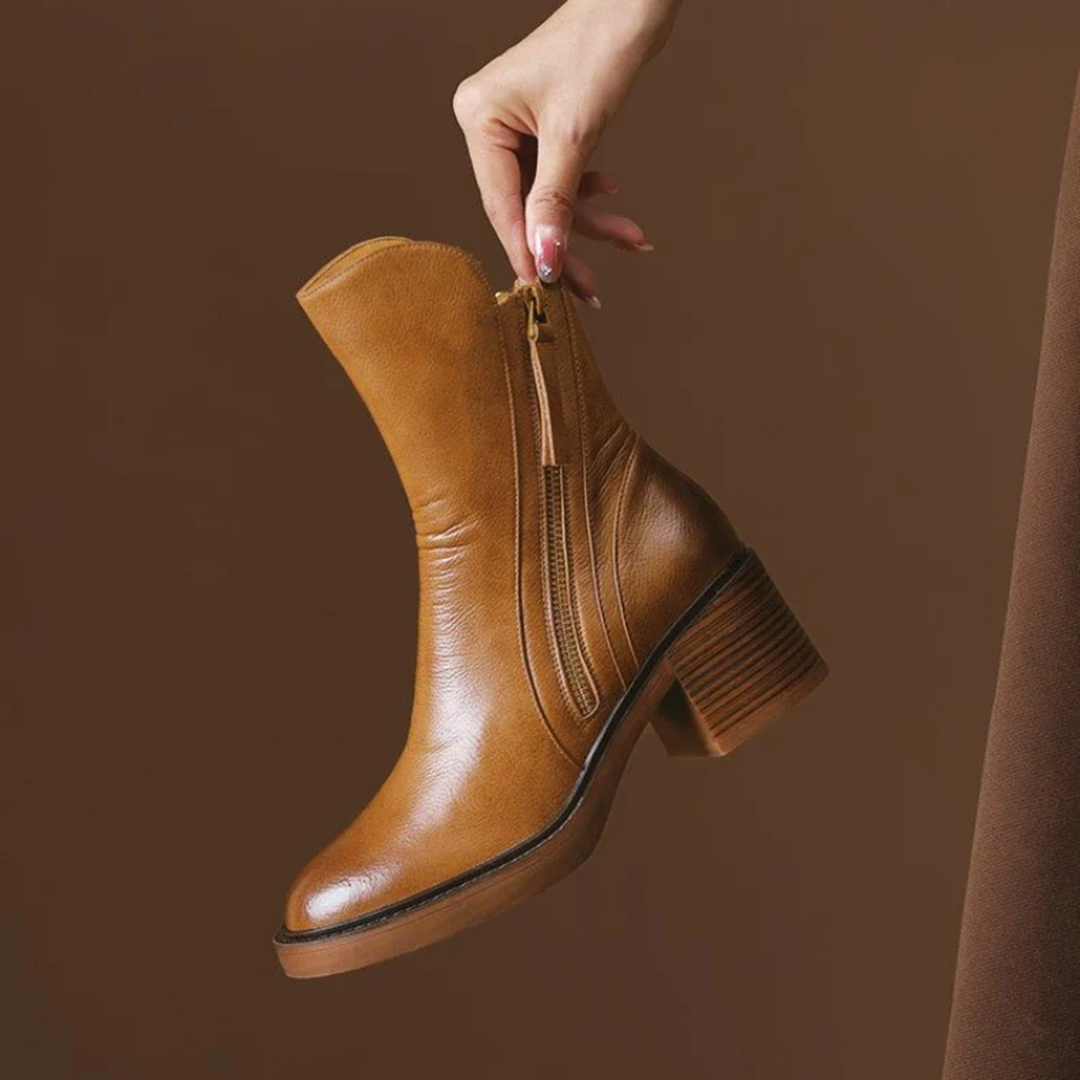 Botines de piel Nola