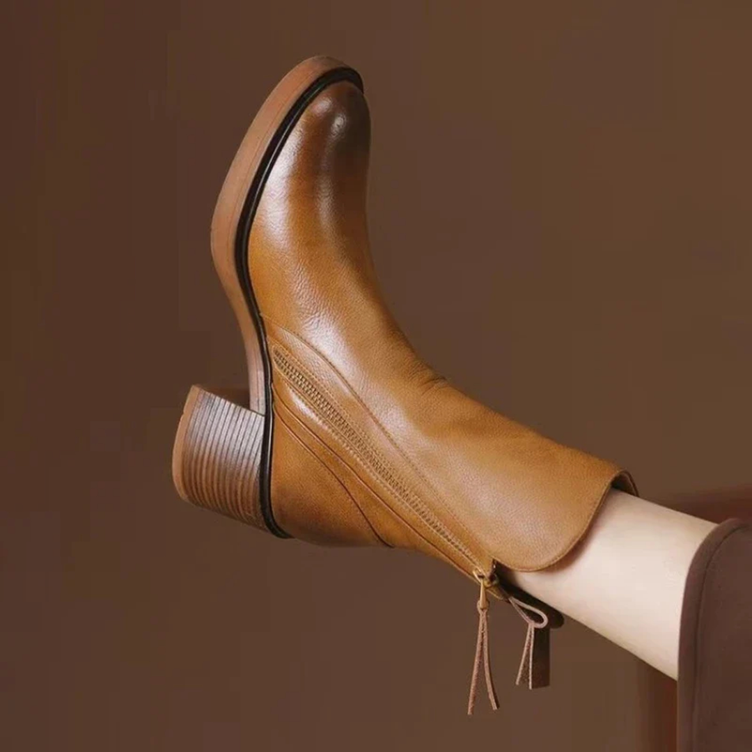 Botines de piel Nola